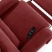 Poltrona do Papai Sala de Cinema Reclinável Kylie Power Touch Massagem USB Veludo Vermelho G23