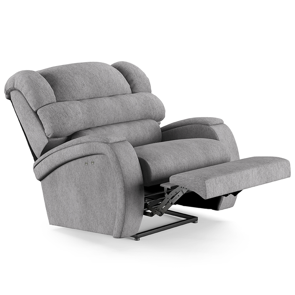 Poltrona do Papai Sala de Cinema Reclinável Kylie Power Touch USB Linho Cinza G23