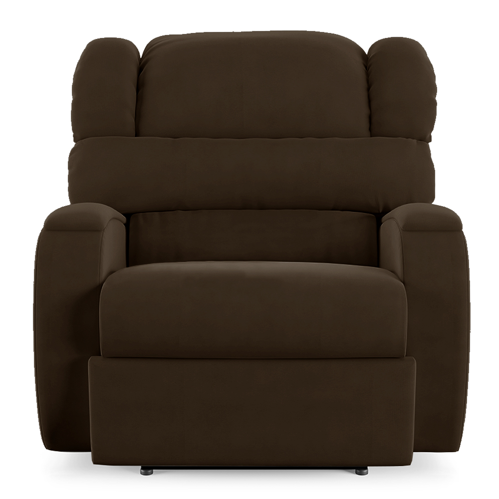 Poltrona do Papai Sala de Cinema Reclinável Kylie Power Touch USB Veludo Marrom G23