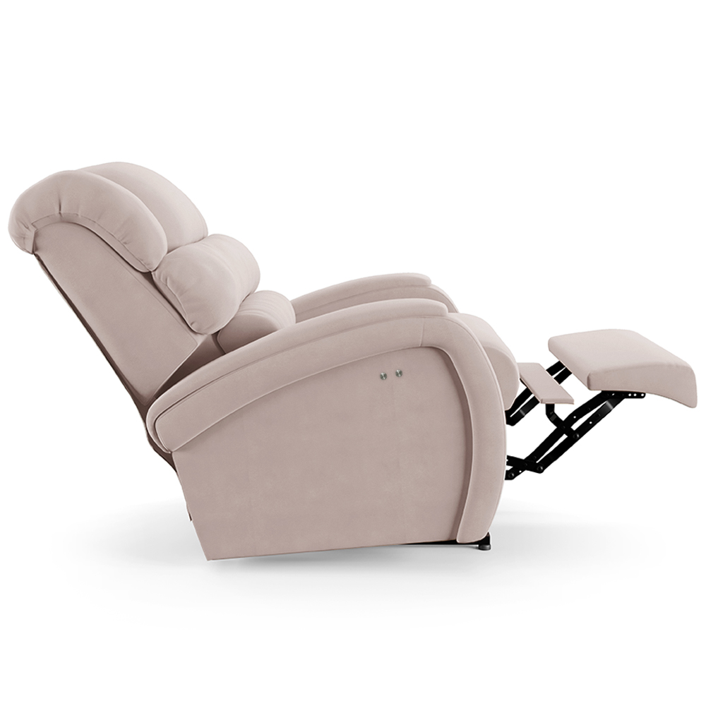 Poltrona do Papai Sala de Cinema Reclinável Kylie Power Touch USB Veludo Rosê G23