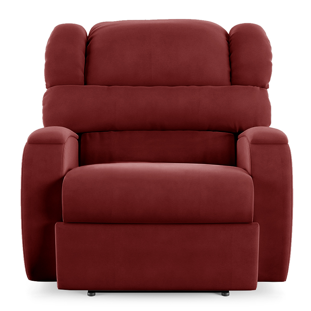 Poltrona do Papai Sala de Cinema Reclinável Kylie Power Touch USB Veludo Vermelho G23
