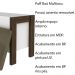 Puff Baú para Sala de Estar AZ1013 MDP Branco/Nogal G69 - Gran Belo
