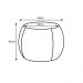 Puff Cleo 55cm Cipatex Marrom - Gran Belo