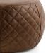 Puff Cleo 70cm PU Sintético Marrom G15 - Gran Belo