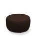 Puff Decorativo Mariele Sala de Estar Pés em Madeira Couro Marrom Chocolate G88 - Gran Belo