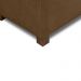 Puff Decorativo Merlin Sala de Estar Couro Marrom Claro Manchado G88 - Gran Belo