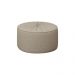 Puff Decorativo Sala De Estar Round Linho Bege G45 - Gran Belo