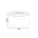 Puff Decorativo Sala De Estar Round Veludo Azul Marinho G45 - Gran Belo