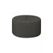 Puff Decorativo Sala De Estar Round Veludo Cinza G45 - Gran Belo