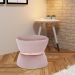 Puff Decorativo Sala de Estar 45cm Dhaka Veludo Rosê G15 - Gran Belo