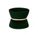 Puff Decorativo Sala de Estar 45cm Dhaka Veludo Verde - Gran Belo