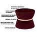 Puff Decorativo Sala de Estar 45cm Dhaka Veludo Vinho G15 - Gran Belo