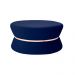 Puff Decorativo Sala de Estar 95cm Dhaka Veludo Azul Bic G15 - Gran Belo