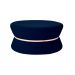 Puff Decorativo Sala de Estar 95cm Dhaka Veludo Azul Marinho G15 - Gran Belo