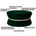 Puff Decorativo Sala de Estar 95cm Dhaka Veludo Verde G15 - Gran Belo