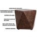 Puff Decorativo Sala de Estar Blois Pvc Marrom G15 - Gran Belo