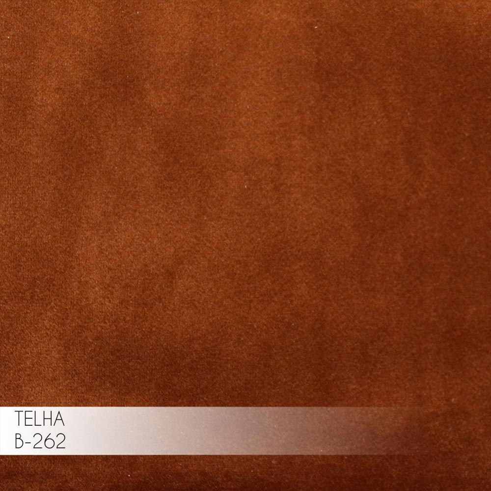 Puff Decorativo Sala de Estar Blois Veludo Telha G15 - Gran Belo