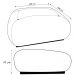 Puff Decorativo Sala de Estar Cloud Design Minimalista Pés Dourados Bouclê Off White G66 - Gran Belo