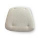 Puff Decorativo Sala de Estar Cloud Design Minimalista Pés Dourados Bouclê Off White G66 - Gran Belo