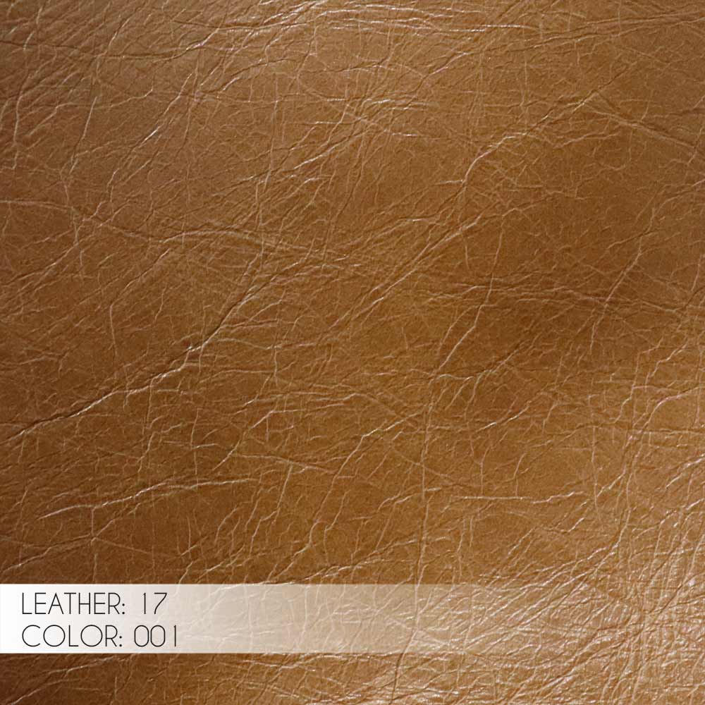 Puff Decorativo Sala de Estar Frances Trio Couro Marrom Claro G72 - Gran Belo