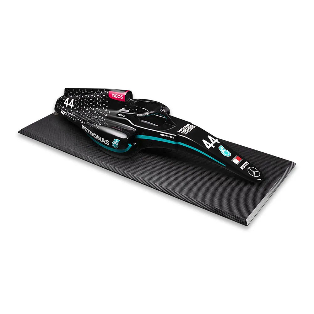 Quadro 3D Carenagem Carro Fórmula 1 Cockpit Mercedes Lewis Hamilton G53 - Gran Belo