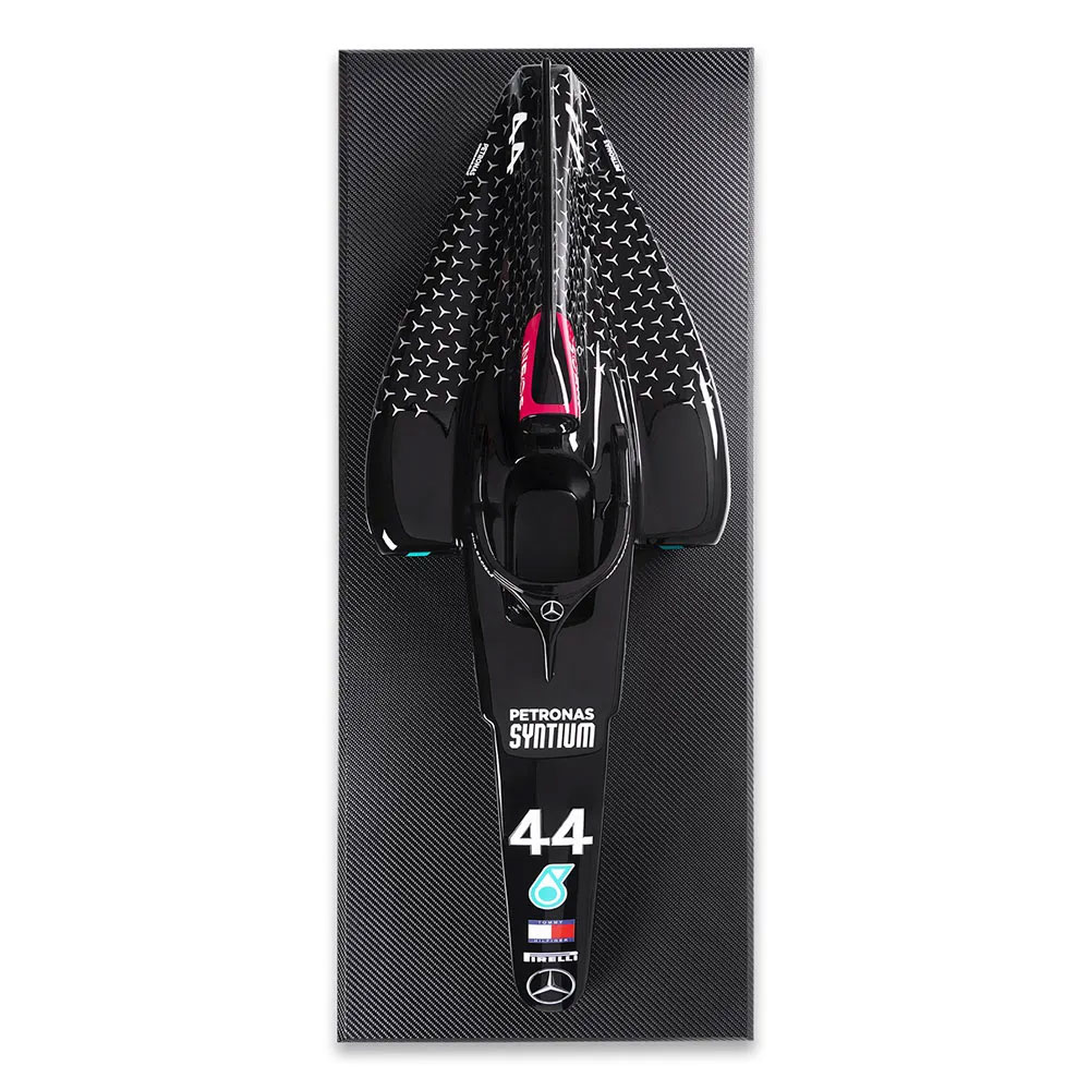 Quadro 3D Carenagem Carro Fórmula 1 Cockpit Mercedes Lewis Hamilton G53 - Gran Belo