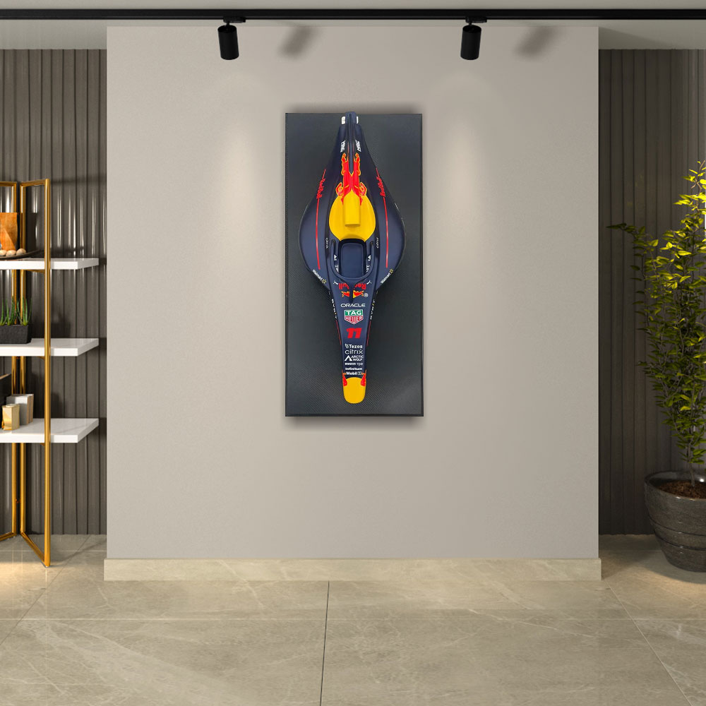 Quadro 3D Carenagem Carro Fórmula 1 Cockpit RB18 Max Verstappen 2022 G53 - Gran Belo