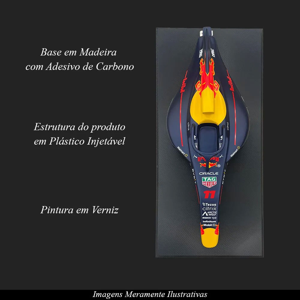 Quadro 3D Carenagem Carro Fórmula 1 Cockpit RB18 Max Verstappen 2022 G53 - Gran Belo