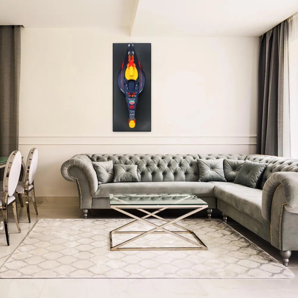 Quadro 3D Decorativo 120x50 Carro F1 RB18 2022 CP G53 - Gran Belo