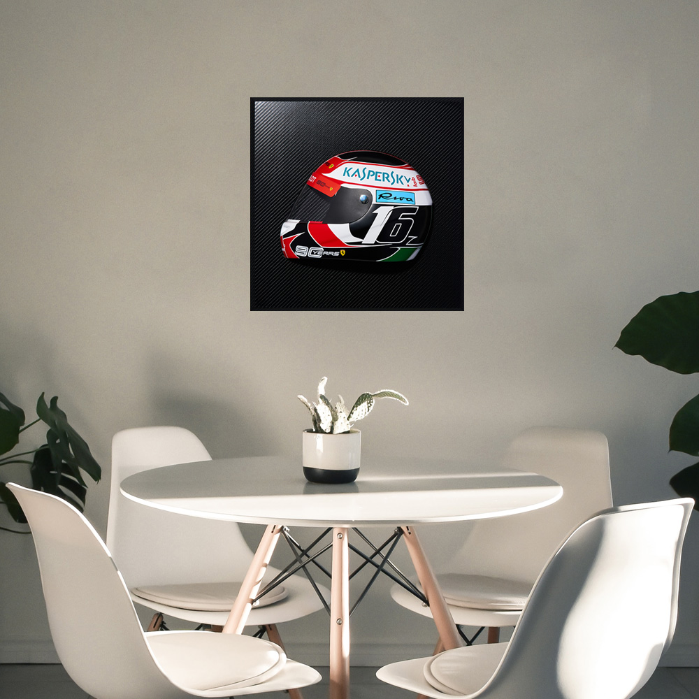 Quadro 3D Decorativo Helmet CL SF90 Branco G53 - Gran Belo