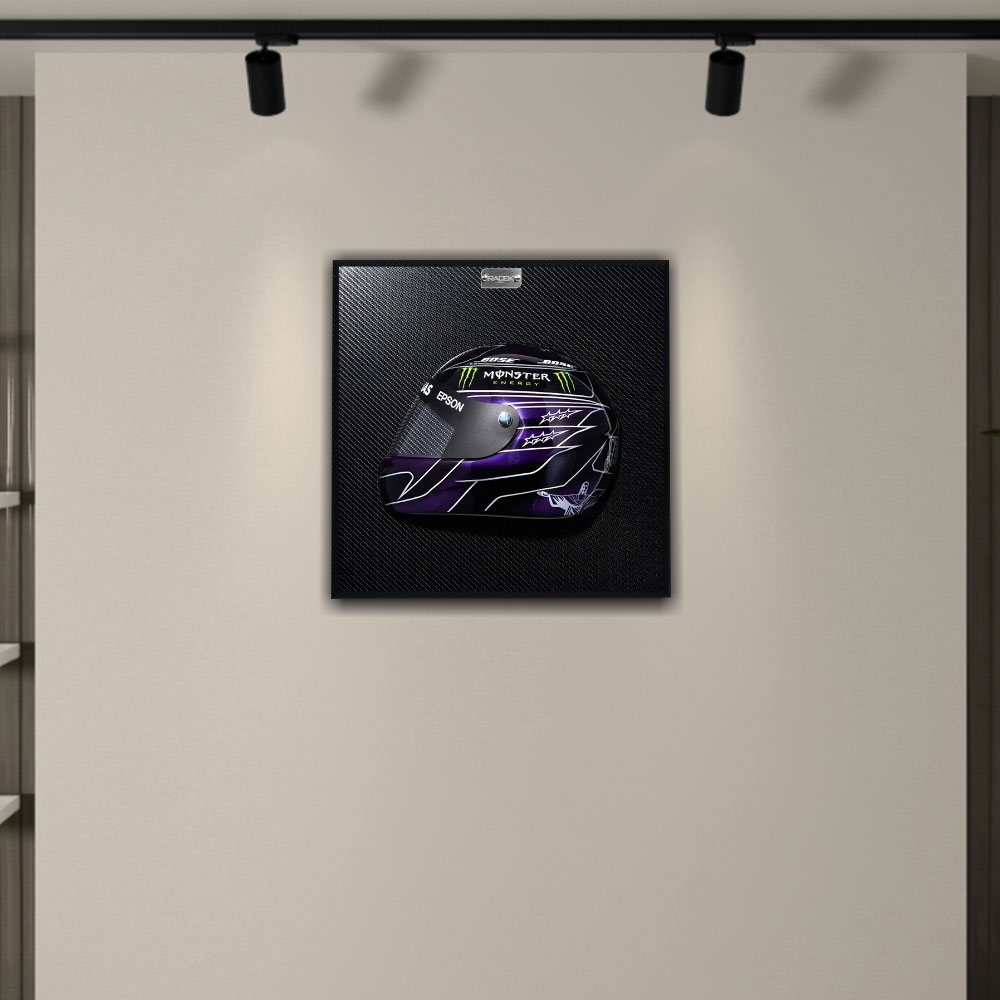 Quadro 3D Decorativo Helmet Capacete Fórumula 1 50X50 Lewis Hamilton 2019 G53 - Gran Belo