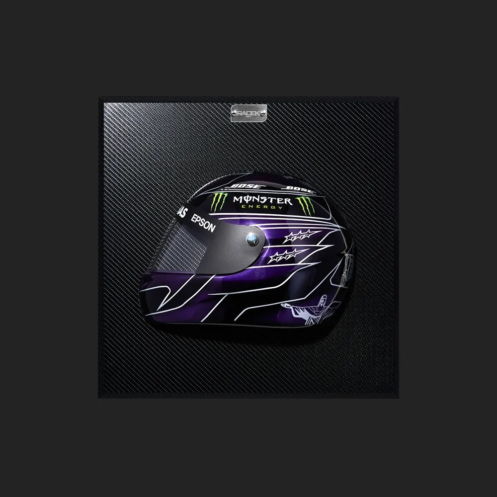 Quadro 3D Decorativo Helmet LH 2019 Preto G53 - Gran Belo