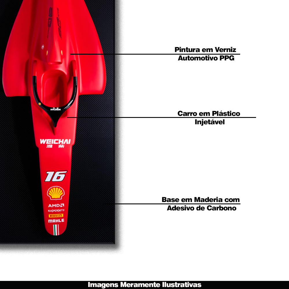 Quadro Decorativo 3D 120cm X 50cm Carro F1 SF-90 G53 - Gran Belo