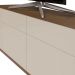 Rack Bancada 3 Gavetas 180cm Amy Off White/Freijó G29 - Gran Belo