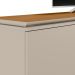 Rack Bancada Decorativo Hiro MDP/MDF TV até 70 Polegadas com Nichos Nature/Off White G77 - Gran Belo