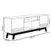 Rack Bancada Decorativo MDP/MDF TV até 75 Polegadas Portas Cronos Nature/Off White G77 - Gran Belo