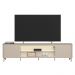 Rack Bancada Decorativo Switch MDP/MDF TV até 85 Polegadas LED Prateleiras Off White G77 - Gran Belo