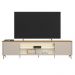 Rack Bancada Switch MDP/MDF TV até 85 Polegadas LED Prateleiras Tauari/Off White G77 - Gran Belo