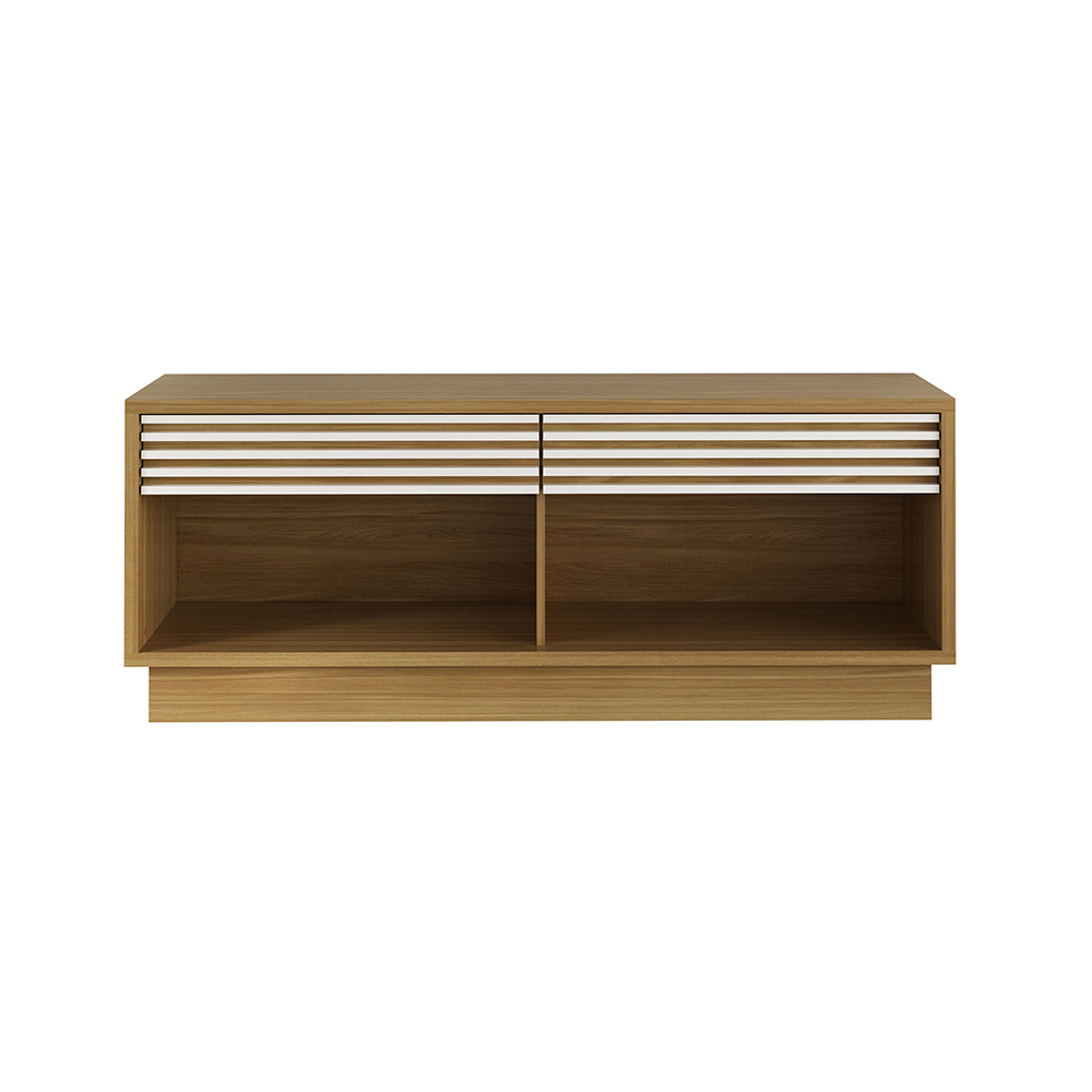 Rack Bancada para TV até 42 Sala de Estar RA2003 Natural/Off White G69 - Gran Belo