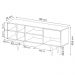 Rack Bancada para TV até 65 Sala de Estar R1462 Natural G69 - Gran Belo