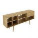 Rack Bancada para TV até 65 Sala de Estar R1462 Natural G69 - Gran Belo