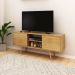 Rack Bancada para TV até 65 Sala de Estar R1464 Natural G69 - Gran Belo