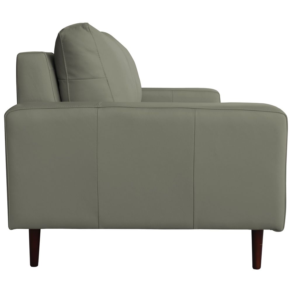 Sofá 03 Lugares Sala de Estar Recepção 220cm Bipartido Brad Couro Fendi G58 - Gran Belo