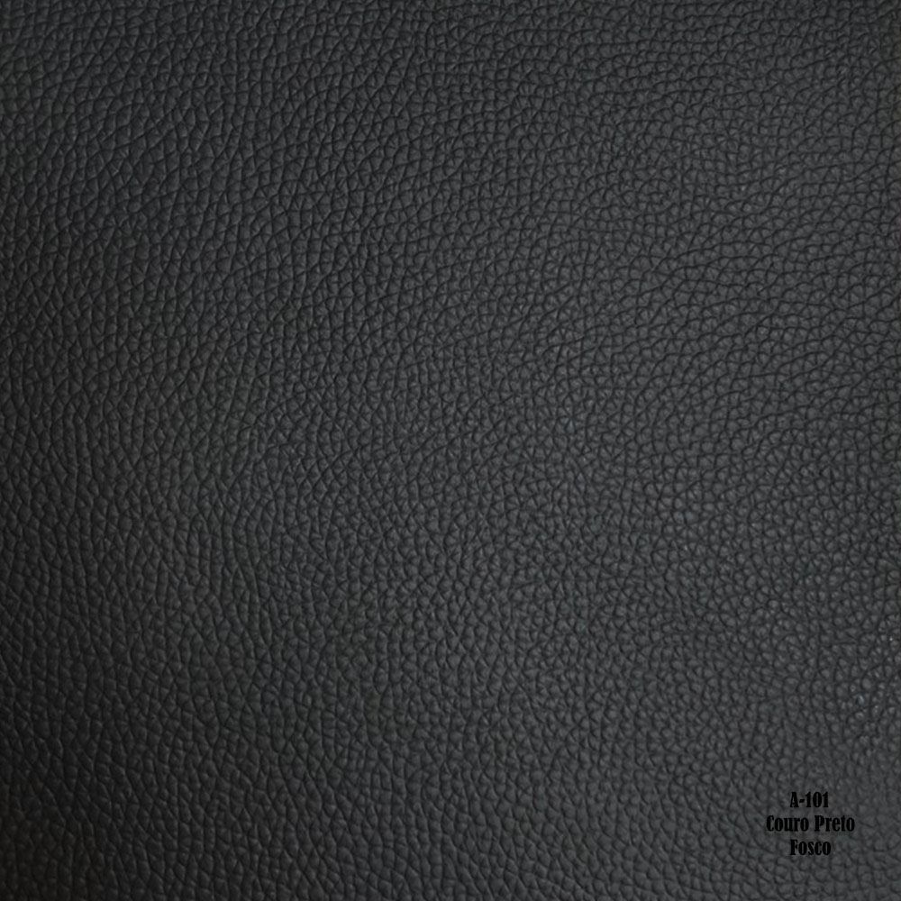 Sofá 2 Lugares 170cm Milano Couro Preto Fosco - Gran Belo