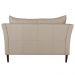Sofá 2 Lugares Decorativo Sala de Estar 120cm Pés Palito Lubbock Couro Bege G58 - Gran Belo