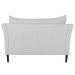Sofá 2 Lugares Decorativo Sala de Estar 120cm Pés Palito Lubbock Couro Branco G58 - Gran Belo