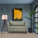 Sofá 2 Lugares Decorativo Sala de Estar 120cm Pés Palito Lubbock Couro Fendi G58 - Gran Belo