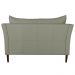 Sofá 2 Lugares Decorativo Sala de Estar 120cm Pés Palito Lubbock Couro Fendi G58 - Gran Belo
