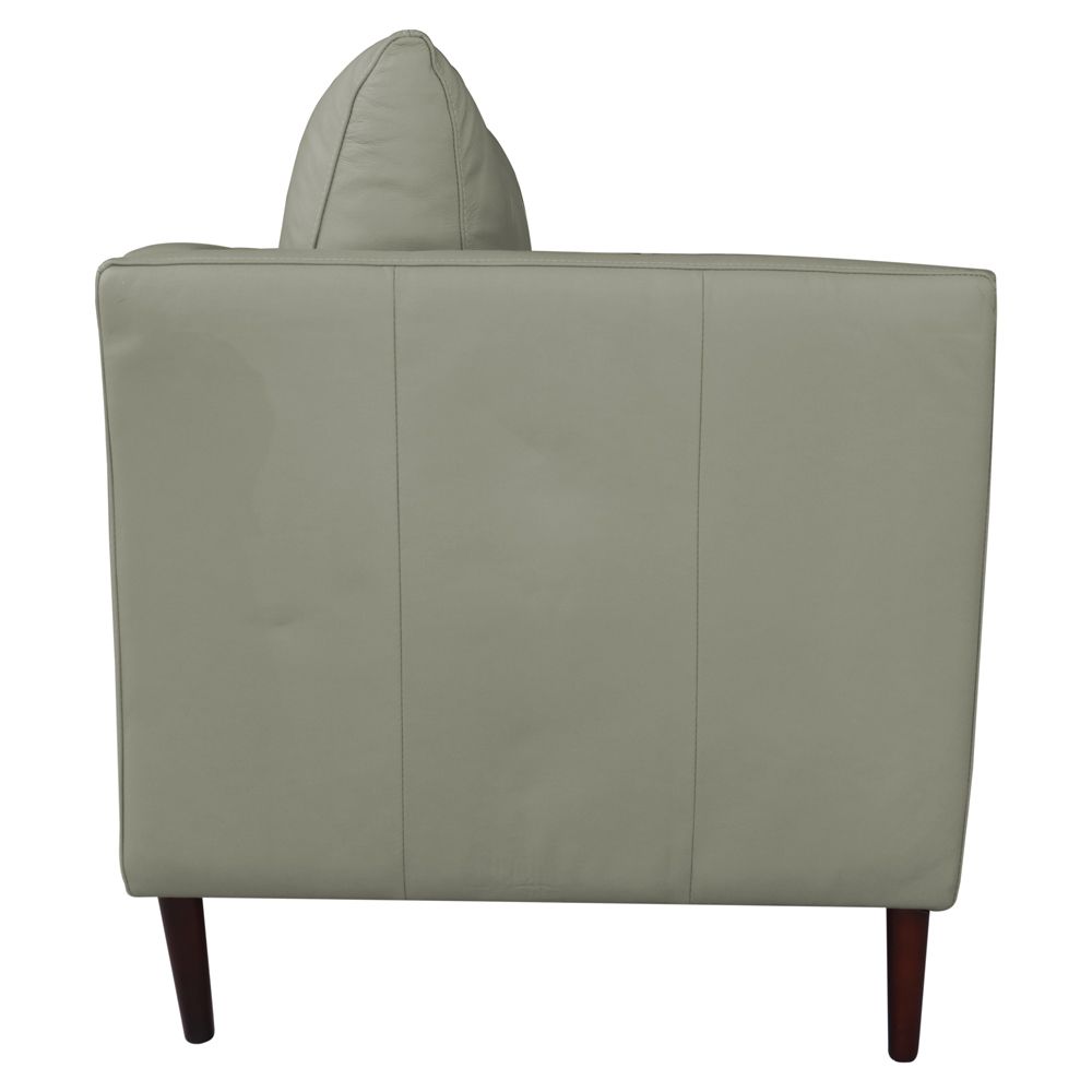 Sofá 2 Lugares Decorativo Sala de Estar 120cm Pés Palito Lubbock Couro Fendi G58 - Gran Belo
