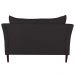 Sofá 2 Lugares Decorativo Sala de Estar 120cm Pés Palito Lubbock Couro Marrom G58 - Gran Belo